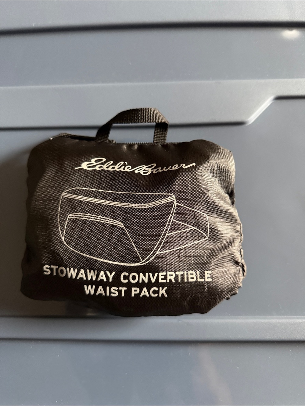 Eddie Bauer Black Stowaway Convertible Waist Pack